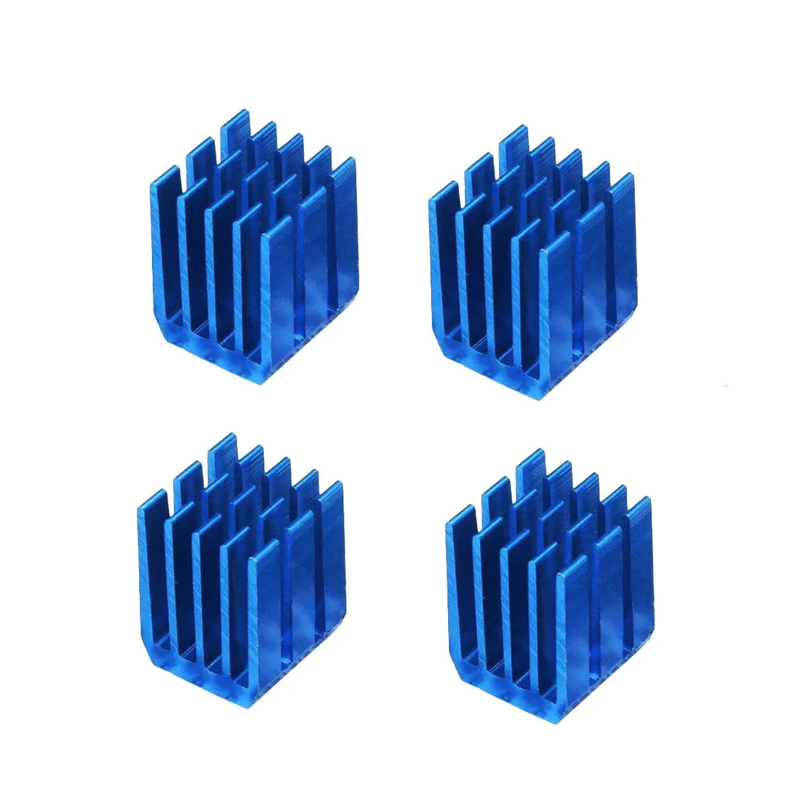 Imagem -02 - Azul Raspberry pi Dissipadores de Calor Refrigerador Alumínio 9x9x12 mm com Adesivo para Resfriamento Raspberry pi 32 Modelo b Lv8729 Tmc2100 100 Pcs