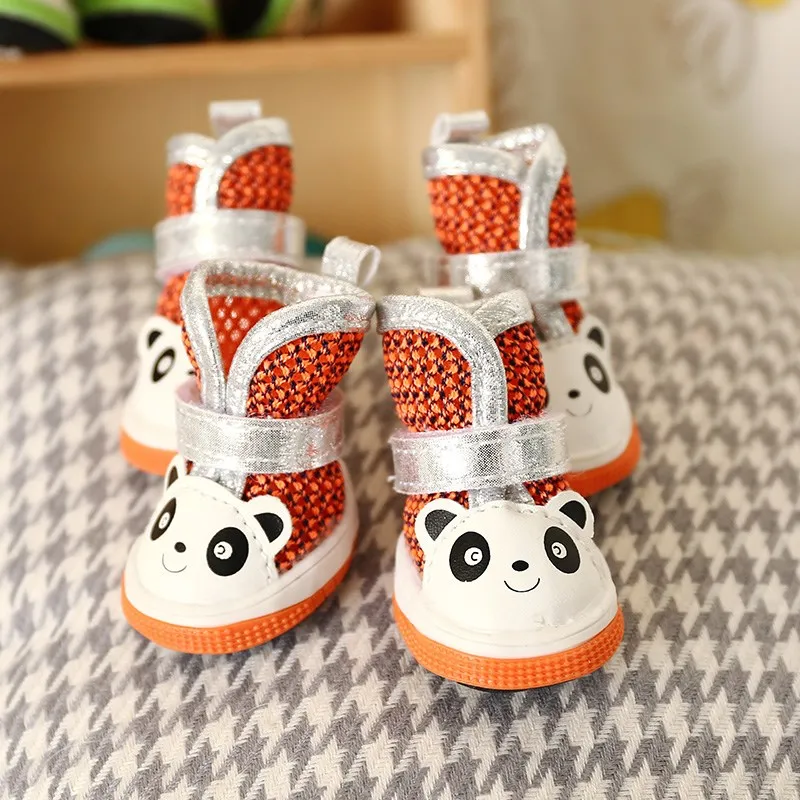 Cute Panda Scarpe Animale Domestico Per I Cuccioli Piccoli Cani di Piccola Taglia Estate Traspirante Nuovo Gatto Stivali Calzature Accessori Per