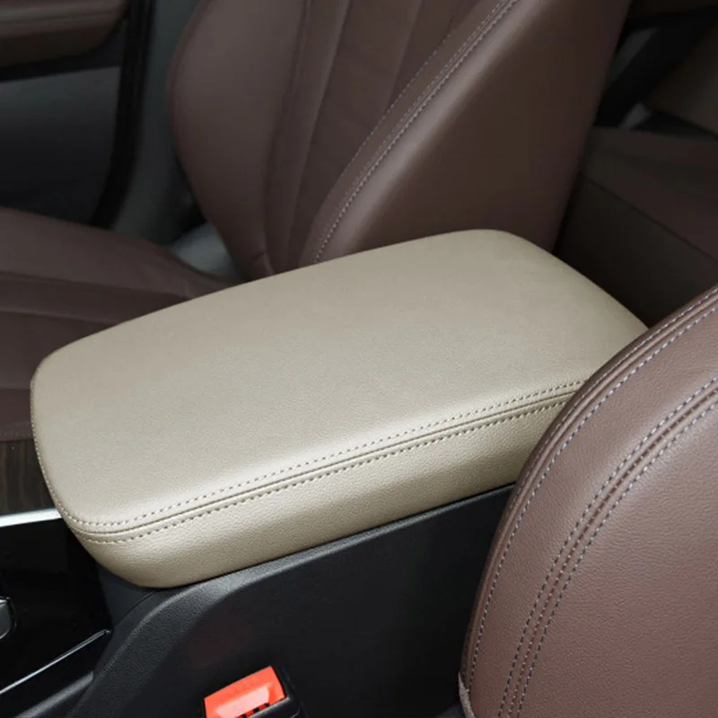 Genuine Leather Car Interior Center Console Armrest Box Cover For BMW X3 F25 E83 G01 X4 F26 G02 Series 1 7 740I E81 E82 E87 X1 - Image 3