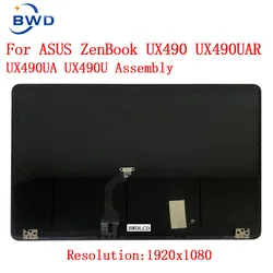 For Asus ZenBook 3 Deluxe UX490 ux490u UX490UA Glass Display Panel Screen Complete Lcd Assembly with Cover