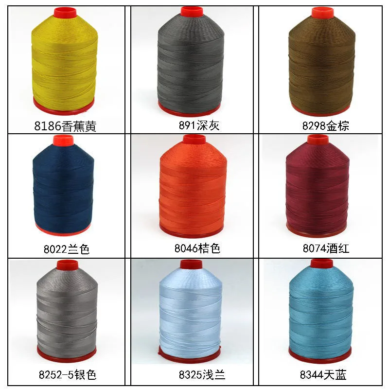 210D/12 Polyester-Nähgarn für Nähmaschine, Leder, Zelt, Jeans, Denim-Strickzubehör, Verkleidung 0,8 mm – Detail 11