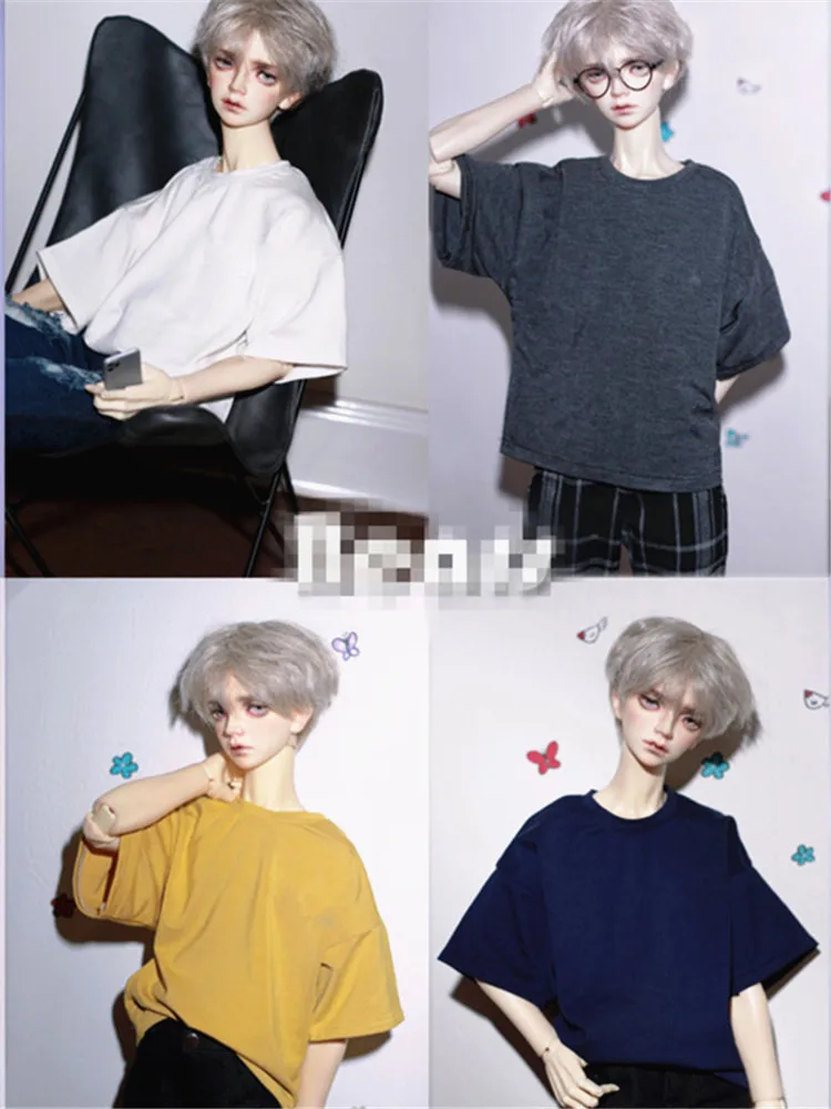 Casual  T shirt for BJD 1/6 1/4 ,1/3 SD17 Uncle Doll Clothes Customized CMB250