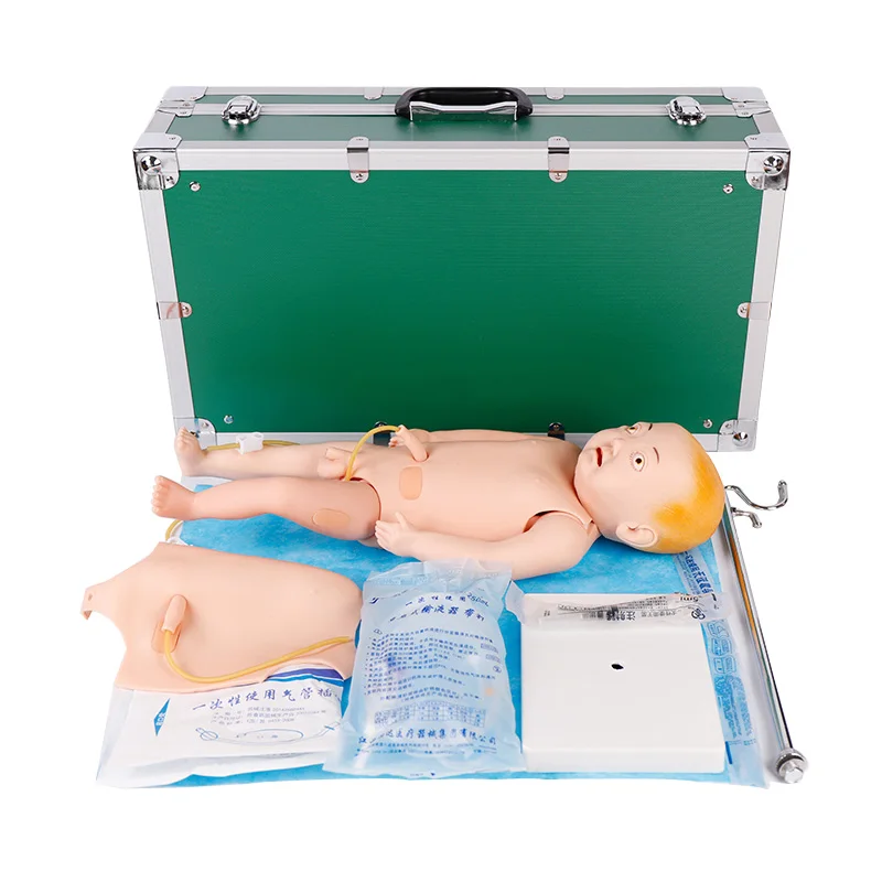 

Infant Nursing Training Model Endotracheal Intubation Intravenous Injection Enema Catheterization Practice Manikin BIX-H140