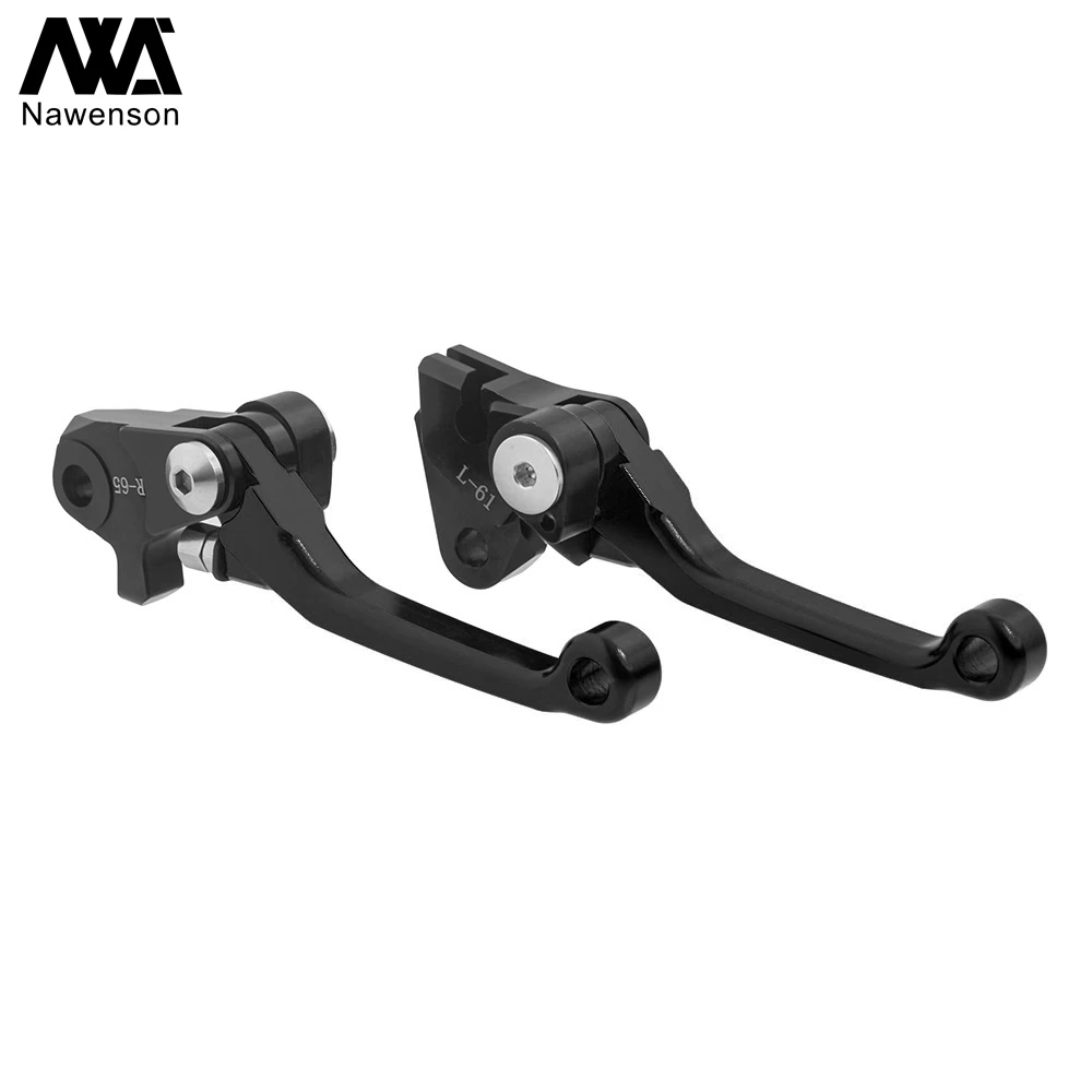 Motorcycle Pivot Lever Set 3 Finger Motocross Brake & Clutch Handles for Yamaha YZ125/YZ250 2008-2014 for Kawasaki KX250 19-2020