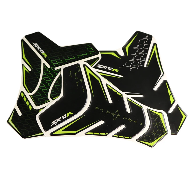 

Для Kawasaki ZX12R ZX-12R наклейка мотоциклетная накладка на топливный бак защитная наклейка наклейка обтекатель комплект колено топливный логотип