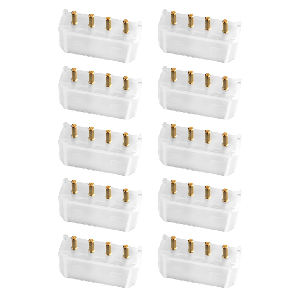 

10PCS 5.08mm Molex White Big 4p 4d Female Socket Straight Hollow Needle for Pc Computer Atx Ide Power Connector