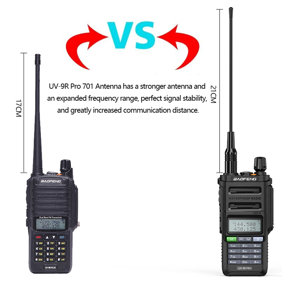 2023 Baofeng UV-9R Pro V1 V2 Waterproof IP68 Walkie Talkie Type-c Charger Powerful UHF VHF Long Range UV-9R Plus Ham CB Radio