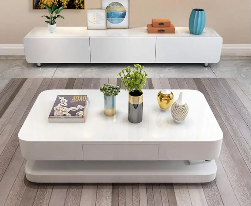 

Белый чайный столик, простой современный гостиной из закаленного стекла, индивидуальное творчество, маленький семейный лаковый чайный столик для выпечки