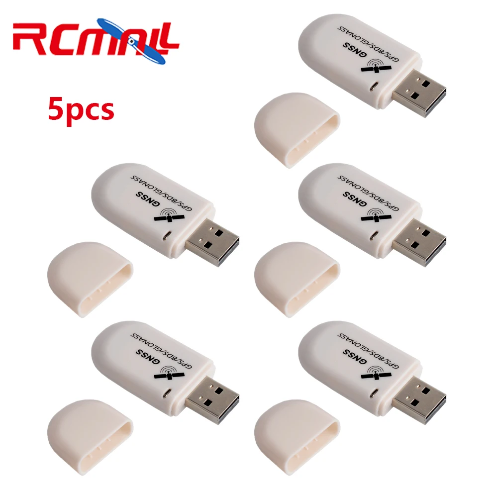 

RCmall 5Pcs USB GPS Receiver Module GNSS GLONASS Antenna Laptop PC Tablet Car Navigation for Win7 Win8 Win10 XP G72