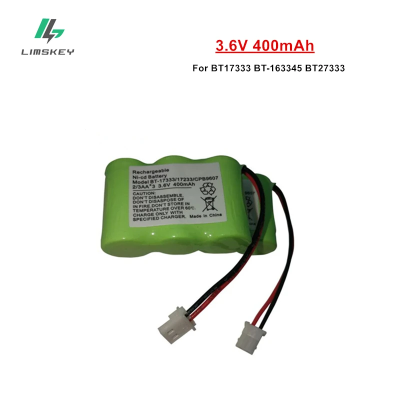 BT-17333 3.6V 400mAh 2/3 AA ni-cd bateria domu bateria telefonu komórkowego dla Vtech BT17333 BT-163345 BT27333 3.6v akumulator