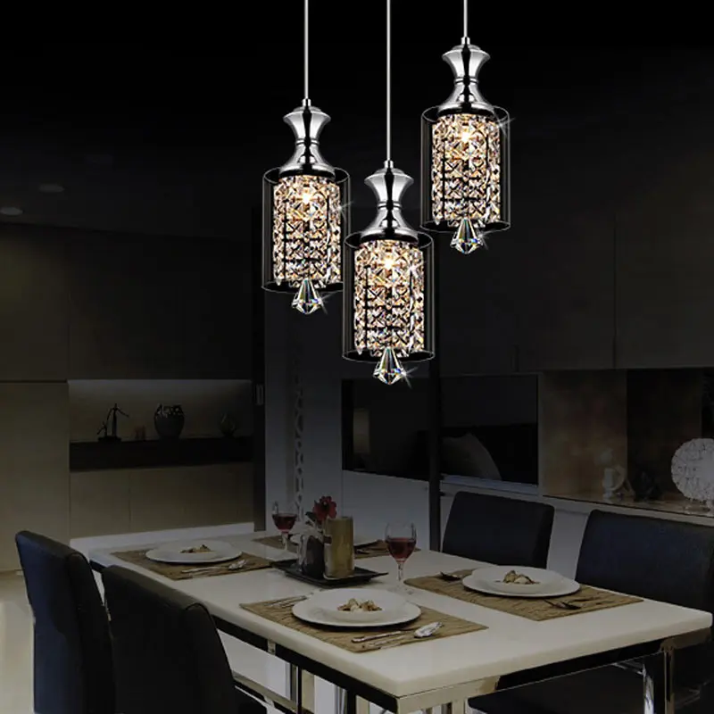 

Modern Luxury Crystal Led Pendant Light Living room Dining Room Kitchen Glass Design Hanging Lamp Decor Home Lighting Fixture