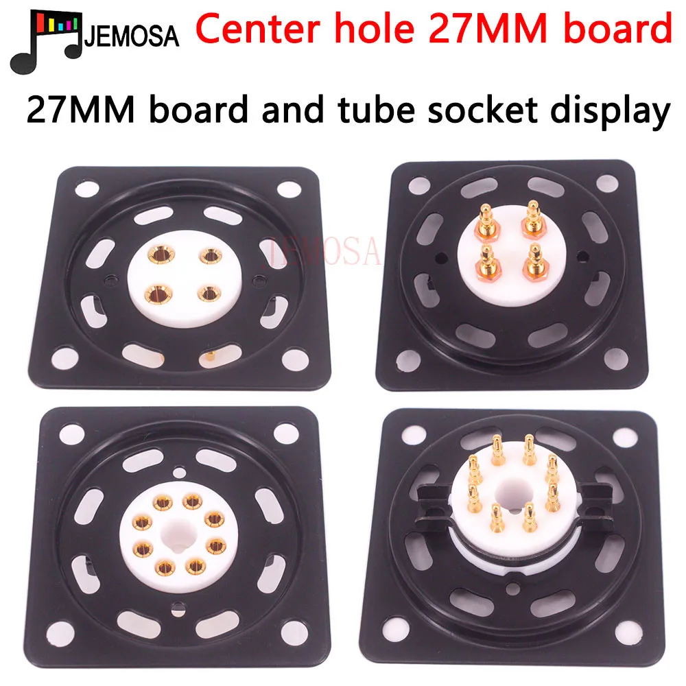 1PC tubo a vuoto piastra di ferro antiurto piastra di montaggio presa tubo 2A3 300B KT88 EL34 6V6 KT66 6550 amplificatore valvolare Audio Hifi