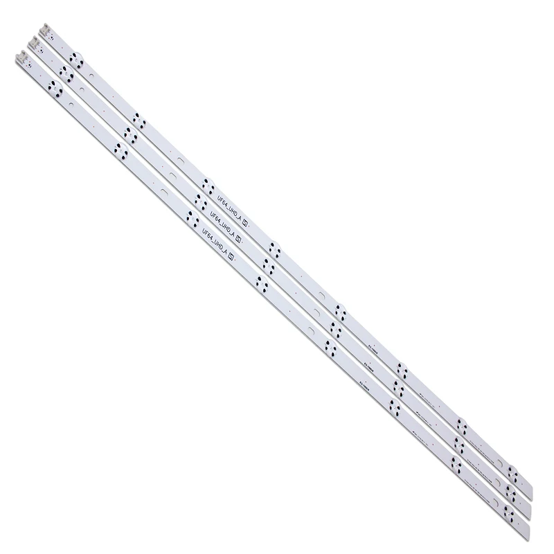 (Novo Kit )3 PCS 8LED 850mm LED Backlight Strip para LG 43UH6030 43UF640 HC430DGN-SLNX1 UF64 _ UHD _ A 43LH60FHD EAV63192501