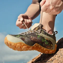 Outdoor Hiking Shoes Men's Low-cut Light Walking Shoes Women's Waterproof Non-slip Breathable Cross-country Wading Climbing Shoe
