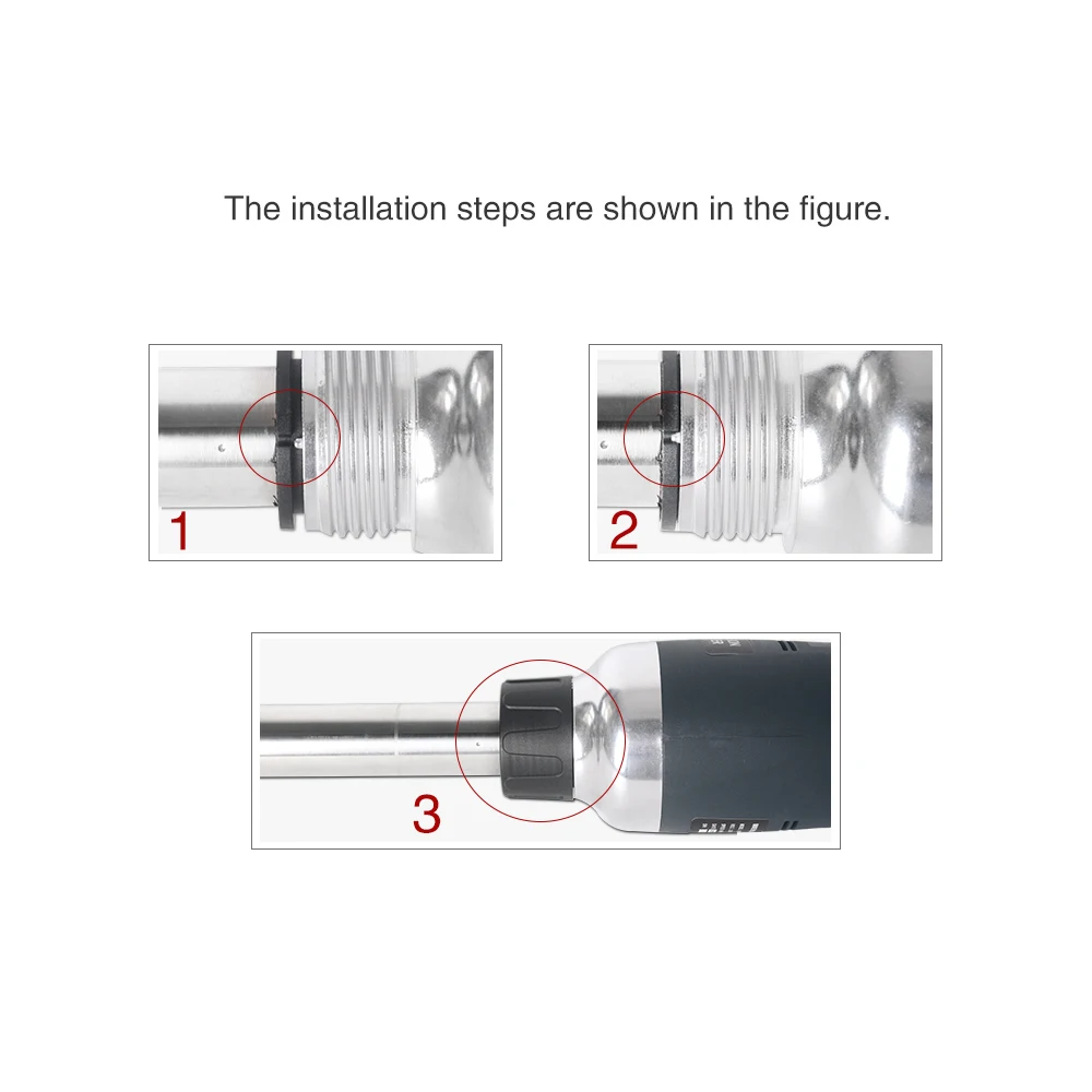 ITOP-Mélangeur commercial en acier inoxydable, machine Assad, 1 fouet, 1 tube anciers d\'arrête, 3 pièces/ensemble