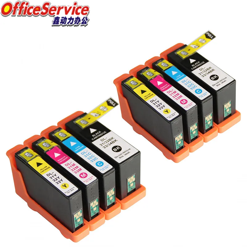 

Ink Cartridges Compatible For Dell 31/32/33/34 ,use for V525w V725w printer