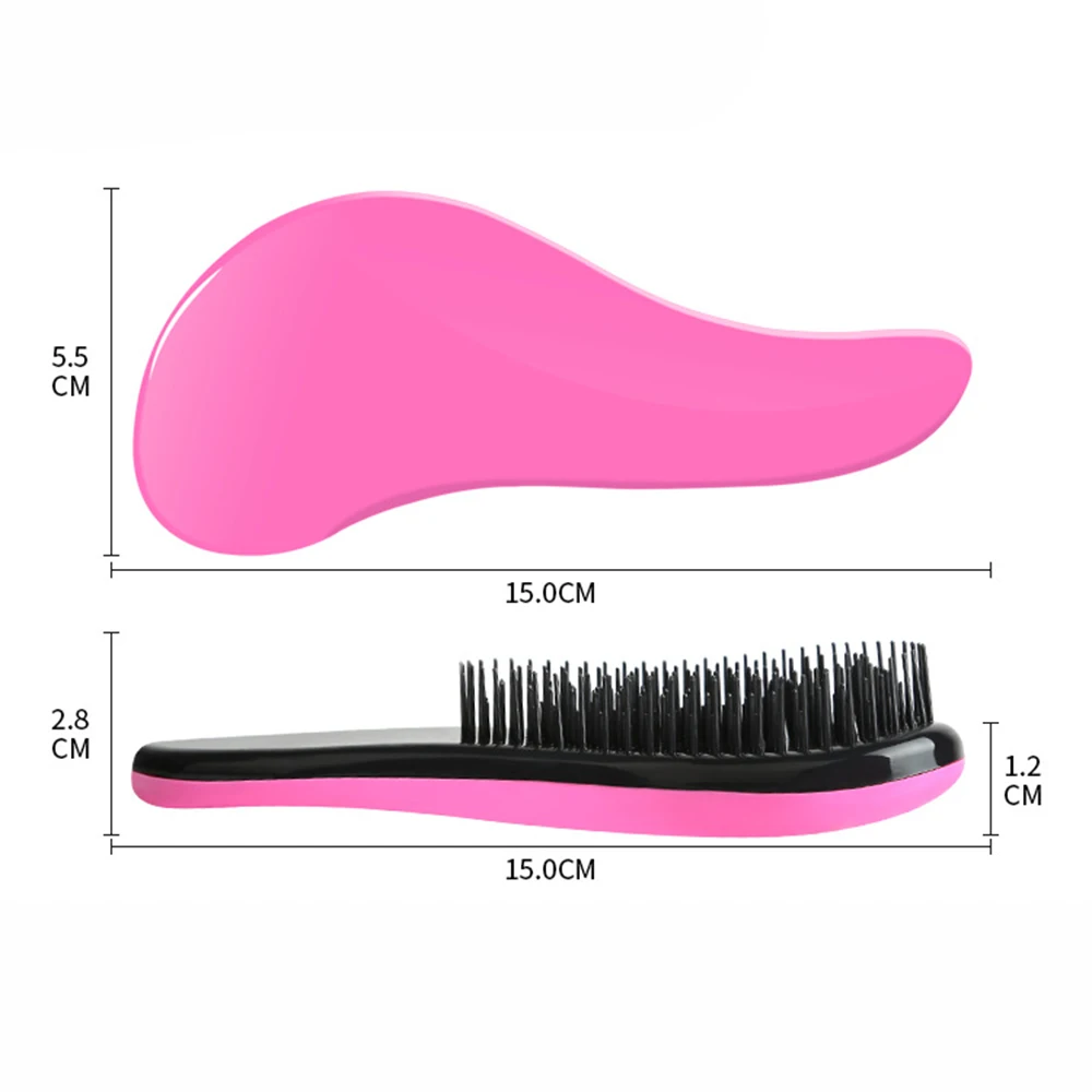 1PC Scalp Massage Hair Comb Magic Handle Anti Static Detangling Brush Portable Straight Curly Wet Hair brush Salon Styling Tools