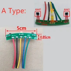 Veicoli elettrici a 2 ruote sensore Hall motore con cavo scheda 212 213 sensore Hall motore sensore AH41 sensore 42 Hall Element e-bike