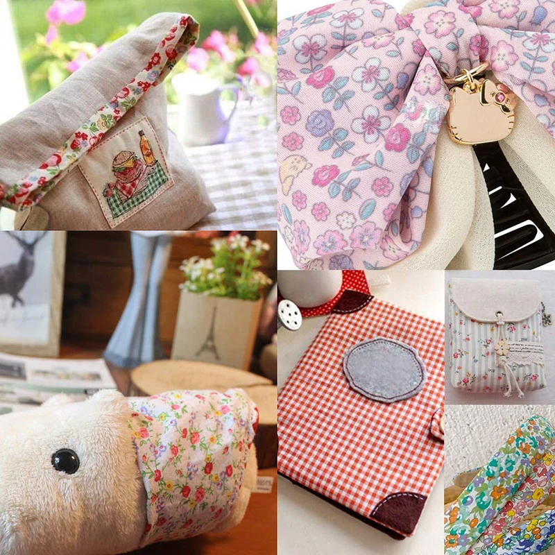 Teramila Neuheiten Bunte Design 6-8 PCS /Lot 9CM x 50CM Nähen Material Baumwolle Gelee rollen Streifen Plain Stoff Patchwork – Detail 1