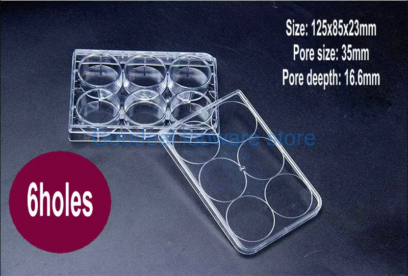 4pcs 6/12/24/48/96/384hole Plastic Cell Culture Plate Bacterial Culture Plate Enzyme Label Plate With Sterilization Packaging