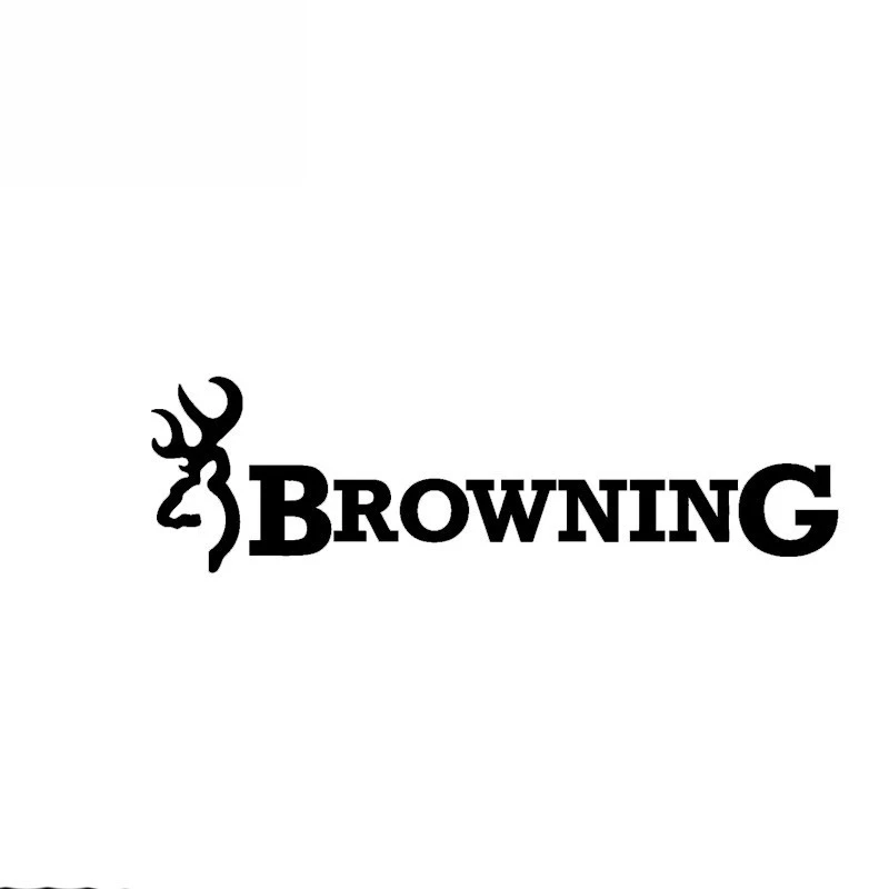 Browning Hunt Deer Buck Chasse Car Sticker Vinyl Car Decal White Black/Sliver Car Sticker,22.8*6.3cm