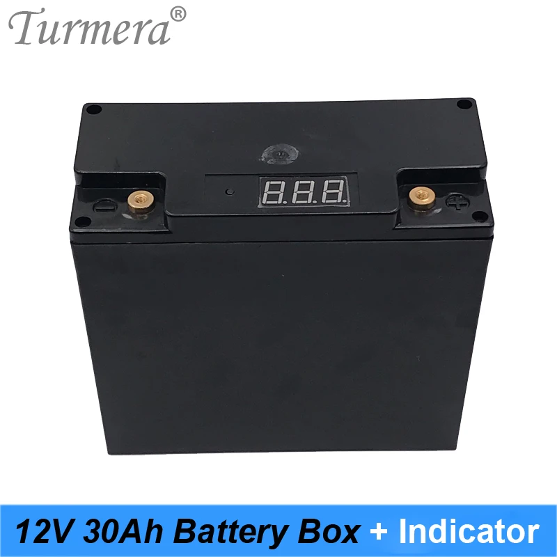 12V 30Ah Pin Hộp Lưu Trữ Ốp Lưng Với Đèn Báo Dung Lượng Xây Dựng 48 Mảnh 18650 Pin Cho Không Bị Gián Đoạn Nguồn 12V Turmera