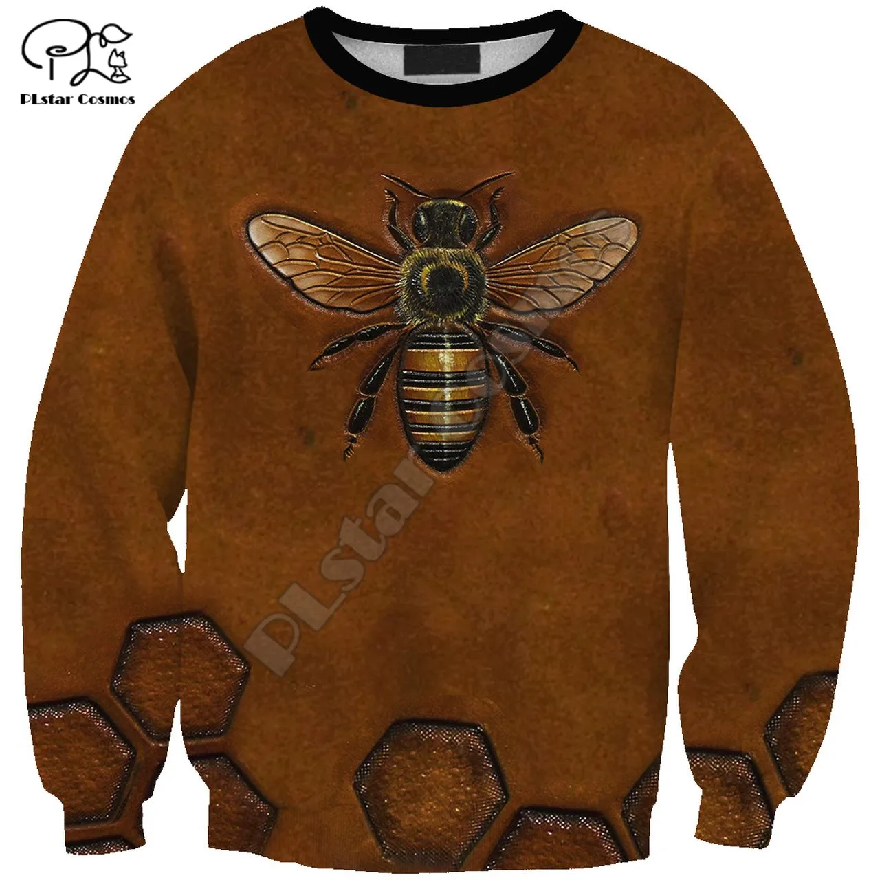 PLstar Cosmos Honey Bees 3D Printed Hoodies Casual Men/Women Zipper Hooded Funny Animal Unisex Brand Streetwear Apparel B2