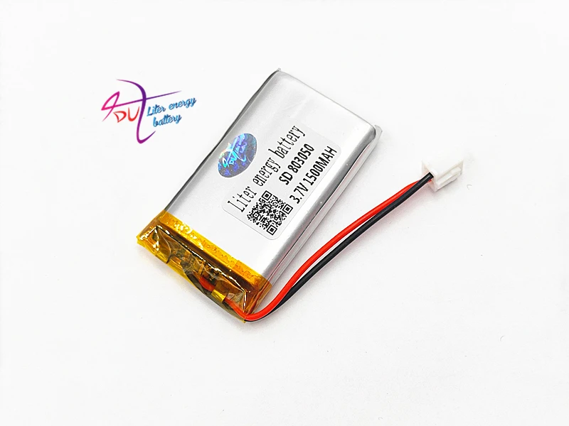 XHR-2P 2.54 803050 3.7V 1500MAH litowo polimerowa bateria 803048 telefon bezprzewodowy historia nauczania maszyny 753050