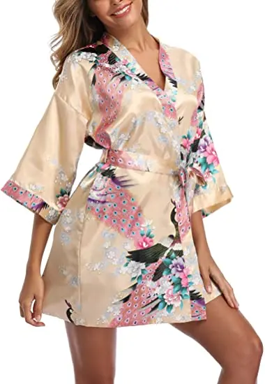 Sexy Comtumes Woman Summer Dress Japanese Yukata Bathing Robe Japanese Style Kimono Party Nightgown Pajamas Spa Massage Gown