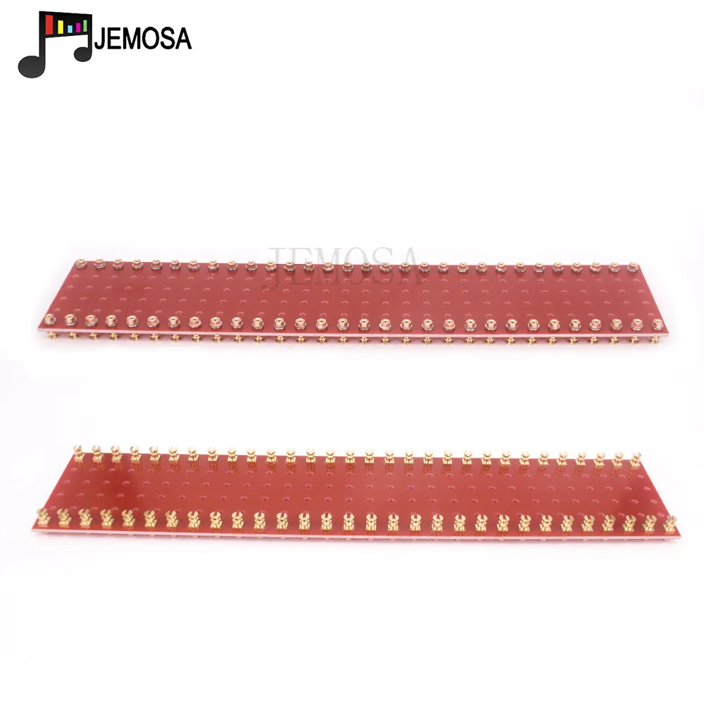 Tablero de torreta de 60 postes, tablero de etiqueta de Terminal de tira artesanal, tablero de tortilla para amplificador de tubo de vacío de Audio Hifi, Kit DIY de 300x60x2mm, 1 unidad