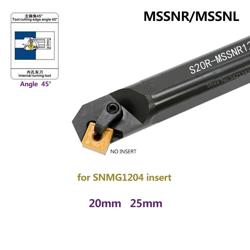 1PC S20R-MSSNR12 S25S-MSSNR12 MSSNL12 tokarka CNC narzędzia tnące MSSNR Bar uchwyt na narzędzia tokarskie wewnętrzne dla węglika SNMG wkładki z węglików spiekanych