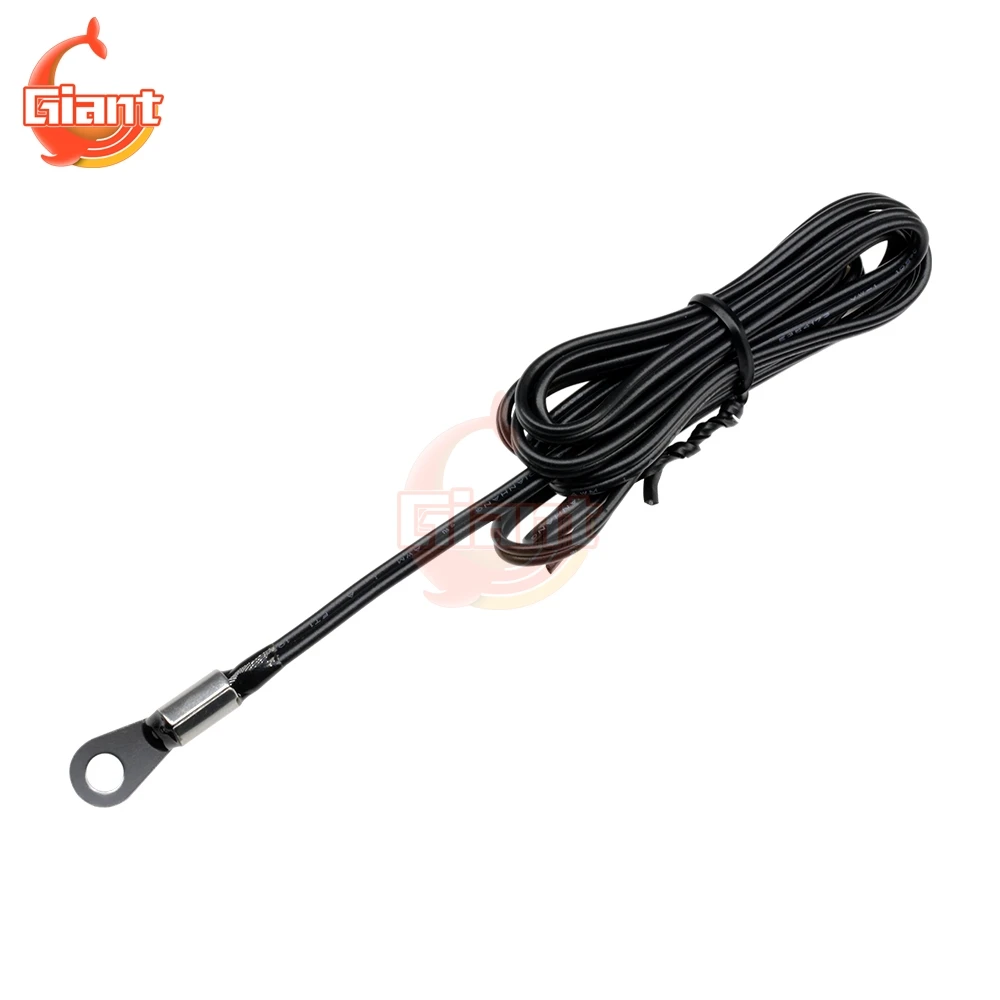 1m 100cm Waterproof NTC 10K 1% 3950 Thermistor Accuracy Temperature Sensor Wire Cable Probe Fixed Mounting Hole