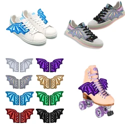 Halloween Party Bats Wings Ideas Shoes Accessory Boots Bat Wings Lace Up Sport Shoes Wings DIY Skate Punk Shoe DIY Decorations