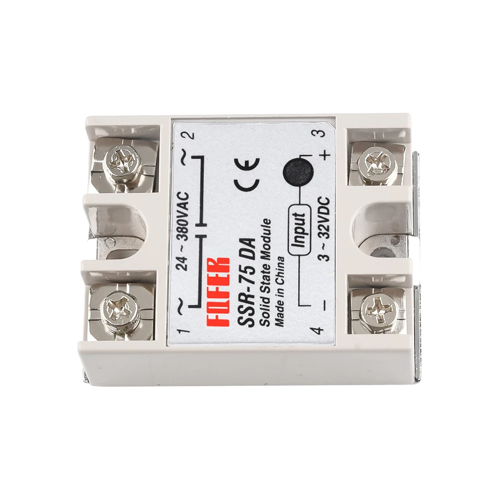 Solid State Relay SSR-50DA SSR-60DA SSR-70DA SSR-100DA DC-AC 3-32V 24-380V SSR 50DA 60DA 70DA 100DA 50/60/70/100A Relay Module