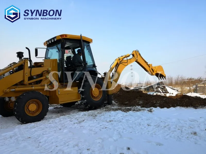 SYNBON 2020 articulated backhoe loader hydraulic front shovel excavator construction machinery  wheel loader SY747A