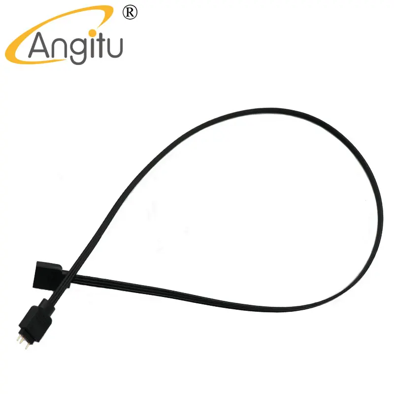Angitu 3pin RGB 5 فولت مروحة كمبيوتر LED شريط تمديد كابل اللوحة الأم ضوء التحكم موصل ul 1007 22awg-50cm
