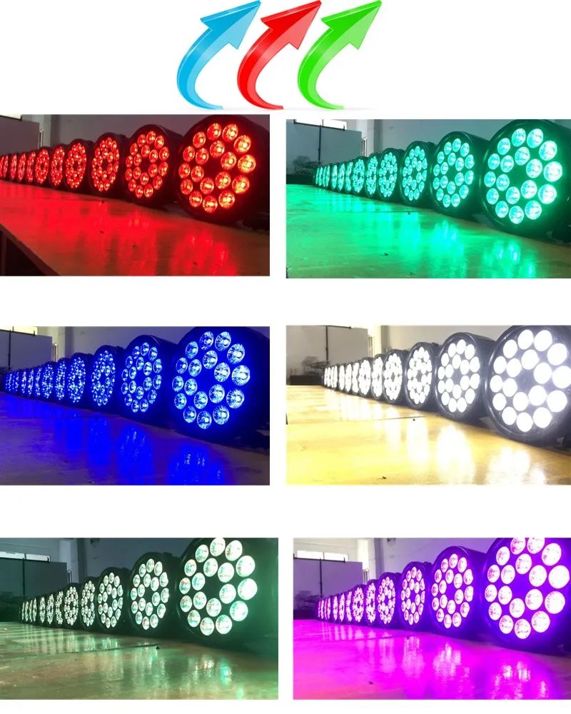 Imagem -05 - Rgbw Led Par Luz para Palco Luz de Discoteca Controle Dmx Equipamento Profissional Lavagem 18x12w