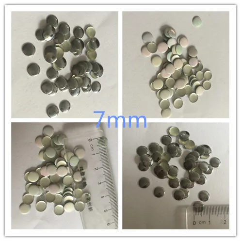 500pcs Metal Hot Fix Rhinestuds Round Gunblack/Silver/Dazzle AB 7mm Iron-on Studs Heat Transfer Rhinestones For Garment DIY