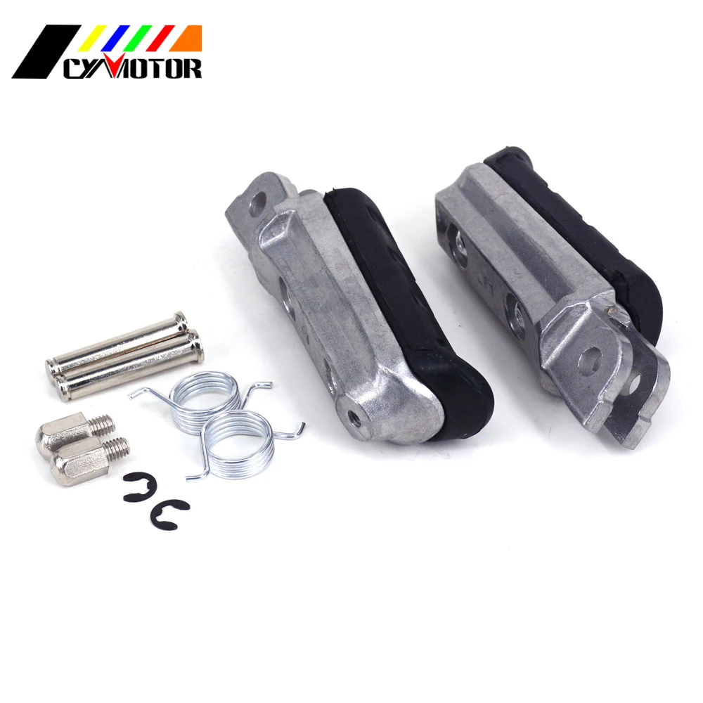 Motorcycle Front Footrest Foot Pegs For HONDA XL CB VT VTR NT CBF CBR NTV VFR 125 250 400 500 600 650 750 800 900 1000 1100 1300