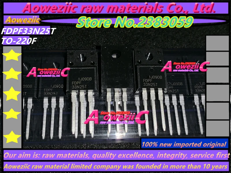 Aoweziic-2018 + 100 Original importado, FDPF33N25TRDTU, FDPF33N25T, FDPF44N25TRDTU, FDPF44N25T, TO-220F, 33A, 44A, 250V