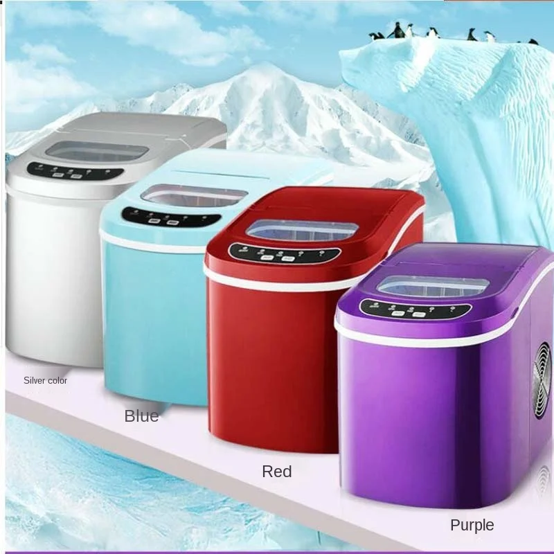 Portable Automatic ice Maker machine Household bullet 12kgs/24H round ice make machine for family small bar coffee shop
