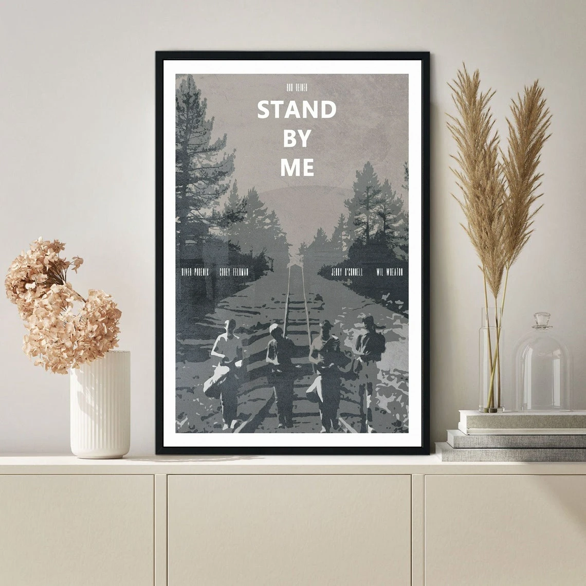 ستاند باي مي ملصق الفيلم ديكور المنزل طلاء جدران (بدون إطار)