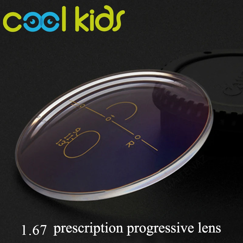 1.56/1.60/1.67 Progressive Lenses Index Prescription Free Form Multi-focal Glasses Prescription Lens For Long/Short Distances