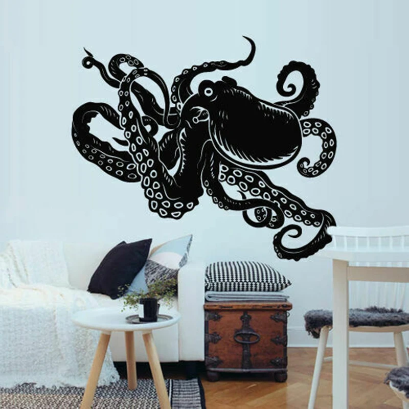 Octopus Tentacles Animal Sea Ocean Wall Sticker Decal Vinyl Bathroom Bedroom Kids Room Home Decor