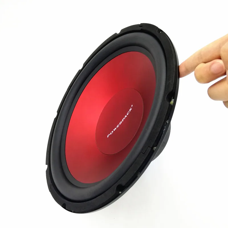 12 Cal 1000W potężny Subwoofer samochodowy zmodyfikowany czerwony stożek wtryskowy pojazdu głośnik basowy W pudełku głośnikowym