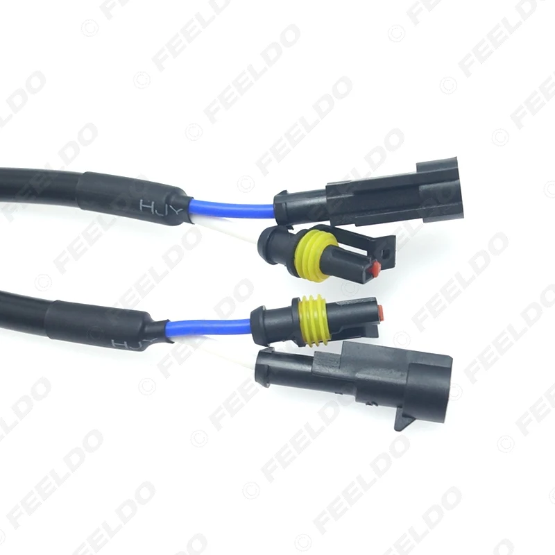 FEELDO 1PC Car HID Xenon AMP Extension Cable Wire Harness Adapters For High Voltage Ballast Headlamp Light Bulbs Wire