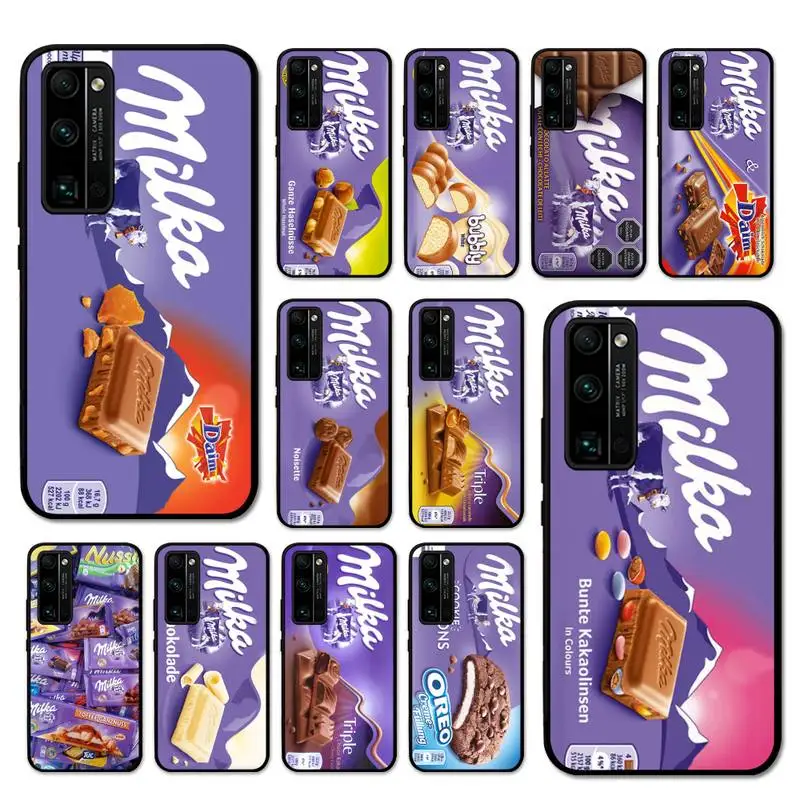 Trend Chocolate Milka Box Phone Case For Huawei Honor V30 30 9X 7A Pro View 20 10 9 Lite 10I 8C 8X 5A Play Cover