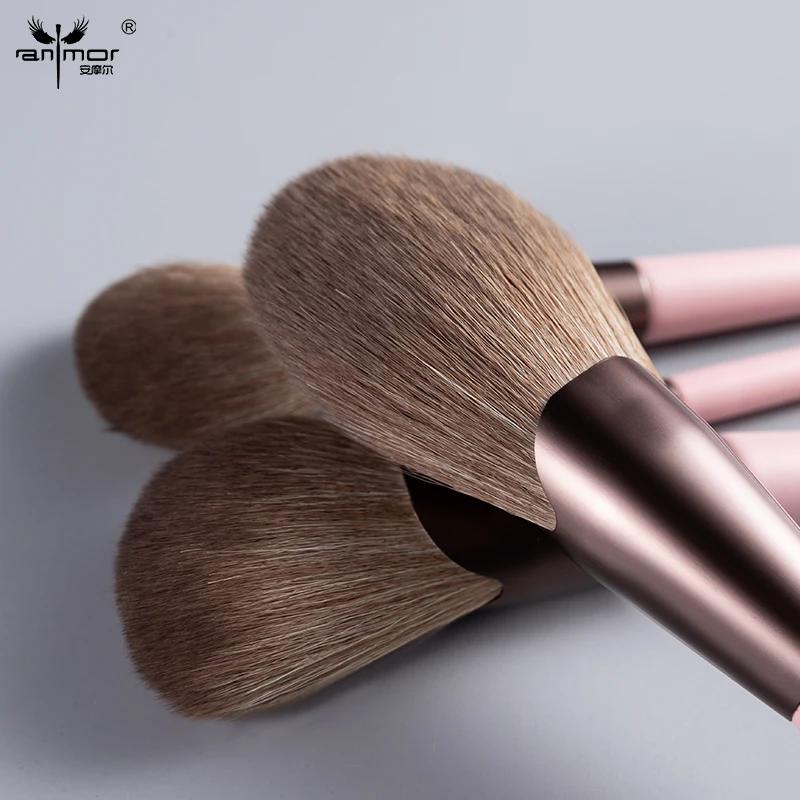 Anmor Makeup Brushes Set Professional Highlighting Powder Contour Eye Shadow Blending Brush High Quality Make Up Brushes Top