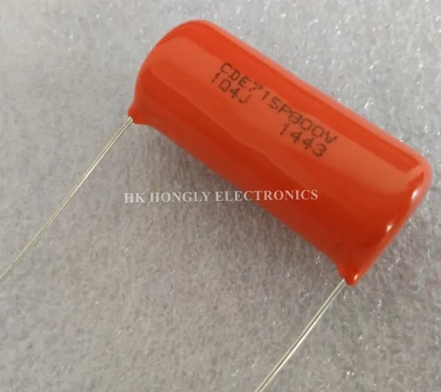 2PCS CDE715P800V 104J CDE 715P 800V 5% 0.1UF P=35mm Film Capacitor