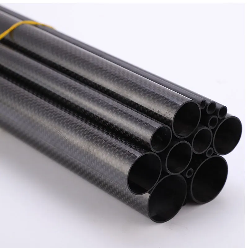 Multi-size specification carbon fiber tube twill/plain weave bright matte carbon fiber tube drone fittings 38*26*400mm 50*46*450